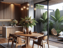 Beli meja makan dan kursi kayu jati Blora untuk rumah modern