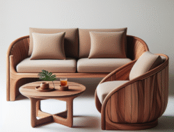 Cari sofa dan meja jati Blora Cirebon model minimalis dengan promo gratis ongkir