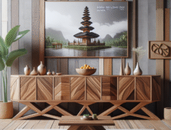 Spesial bufet dan meja tamu jati Blora Buleleng desain kekinian gratis ongkir