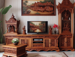 Jual lemari dan meja tv kayu jati Blora Yogyakarta berkualitas tinggi