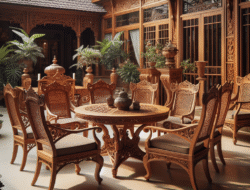 Jual kursi teras dan kursi makan jati Blora Bojonegoro desain klasik harga murah