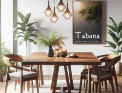 Promo kursi makan dan meja makan kayu jati Blora Tabanan model modern gratis ongkir