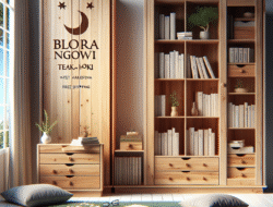 Pesan lemari pakaian dan rak buku jati Blora Ngawi model terbaru promo gratis ongkir