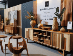 Promo bufet dan meja tamu jati Blora Sleman model modern gratis ongkir
