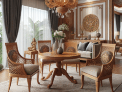 Order kursi makan dan set ruang tamu jati Blora Blora desain elegan gratis ongkir