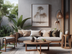 Beli sofa dan meja kopi jati Blora Magelang desain modern gratis ongkir