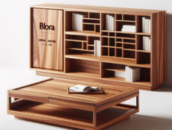 Pesan meja tamu dan rak buku jati Blora Jombang model terbaru promo gratis ongkir