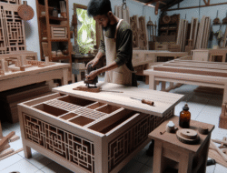 Pengrajin mebel jati Blora untuk rumah minimalis di Malang