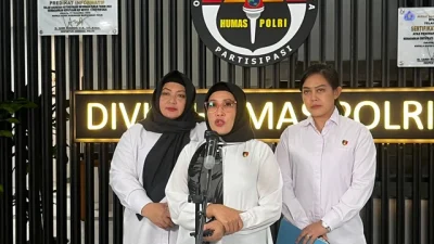 Kombes Pol Ganis Setyaningrum Kasubdit II Direktorat PPA dan PPO Bareskrim Polri saat Diwawancara di Gedung Humas Mabes Polri, Senin (15/9/2025). Foto: Rayyan Farhansyah/kumparan